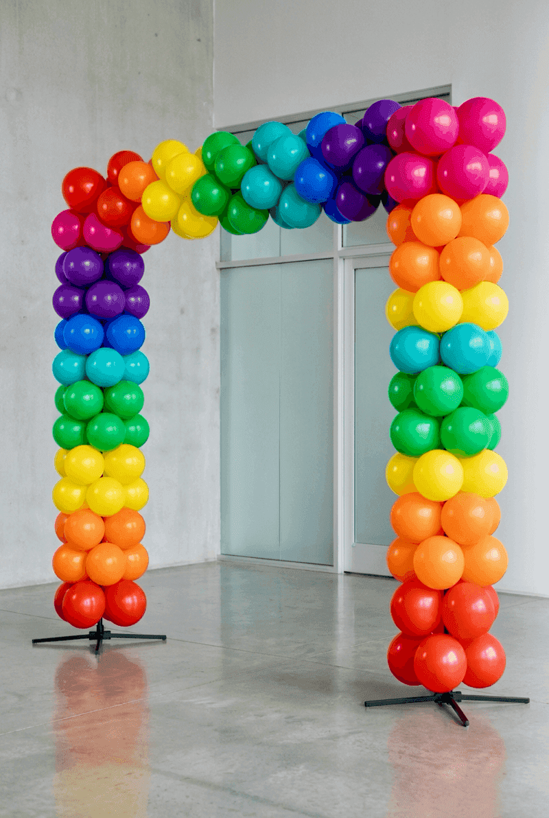 PilaMania moderne ballonpoort - strakke horizontale vorm