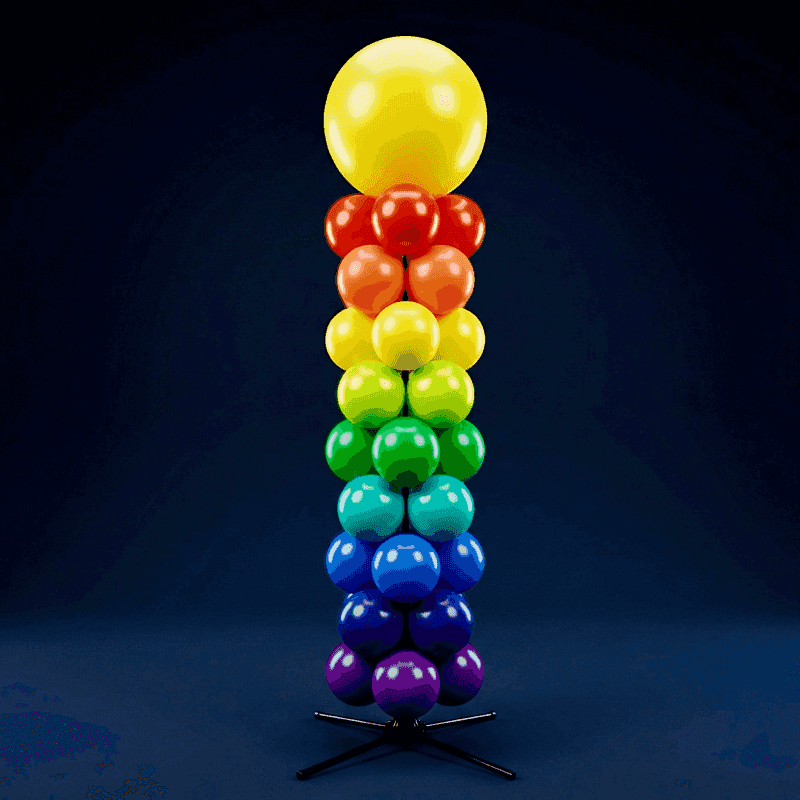PilaMania ballonpilaar met grote topbal
