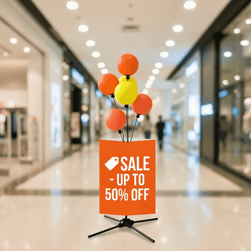 PilaMania ballon stoepbord - met reclamebord configuratie