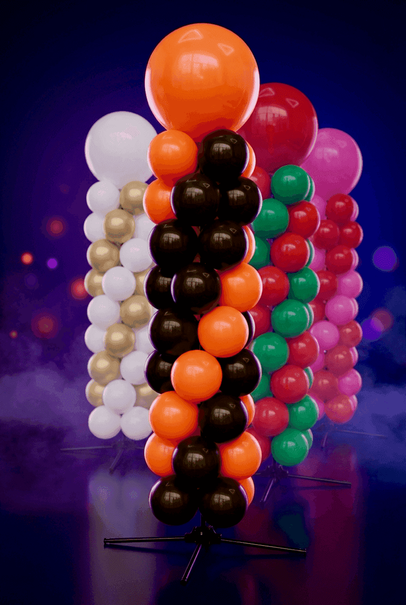 Herbruikbare ballondecoratie ingezet bij meerdere feesten door het jaar
