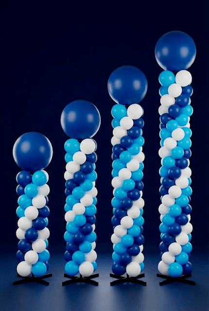 Schaalbare ballondecoratie in verschillende formaten
