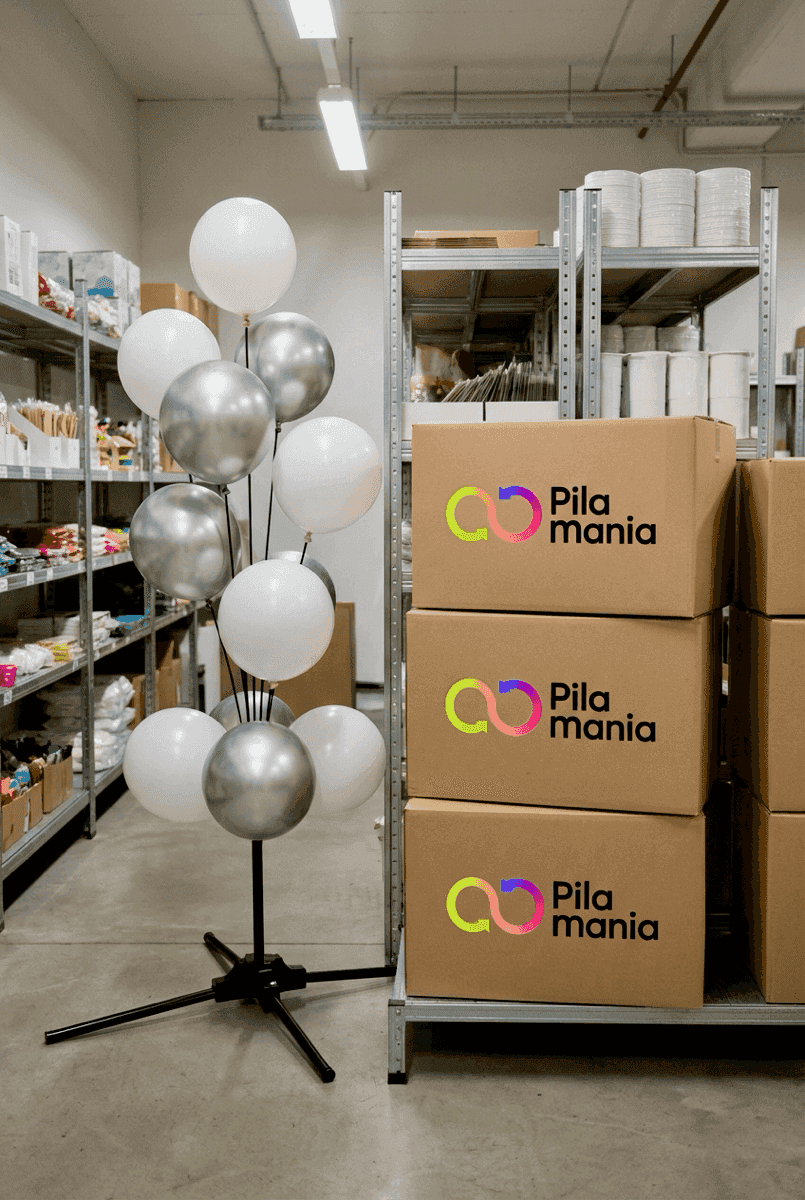 Compacte PilaMania decoratie opgeborgen in kleine opslagruimte