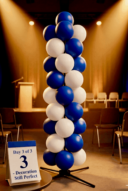 Ballondecoratie die meerdere dagen perfect blijft voor ASO TSO BSO en KSO diploma-uitreikingen